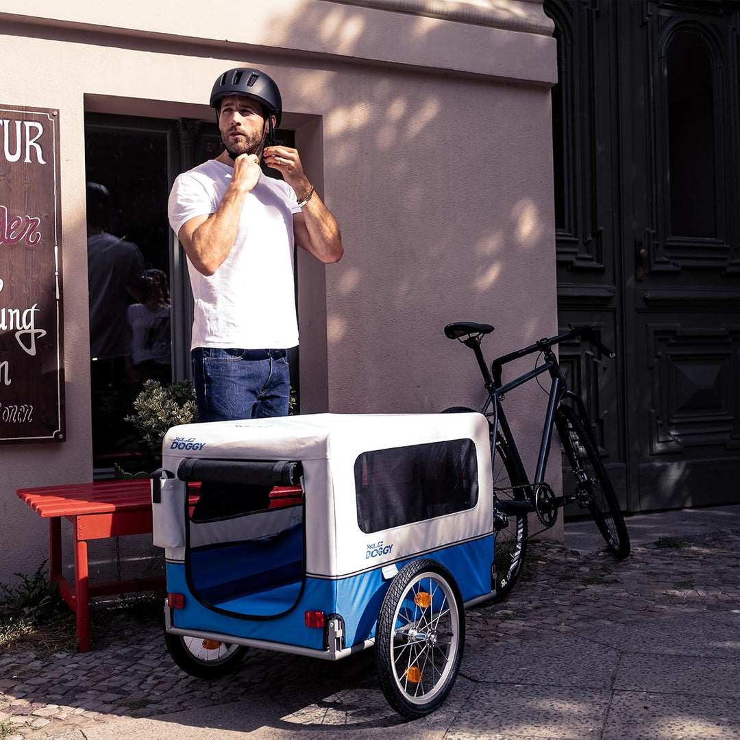 XLC Unisex – Erwachsene Doggy Van Fahrradanhänger 16 Zoll mehrfarbig, 16 Zoll mehrfarbig