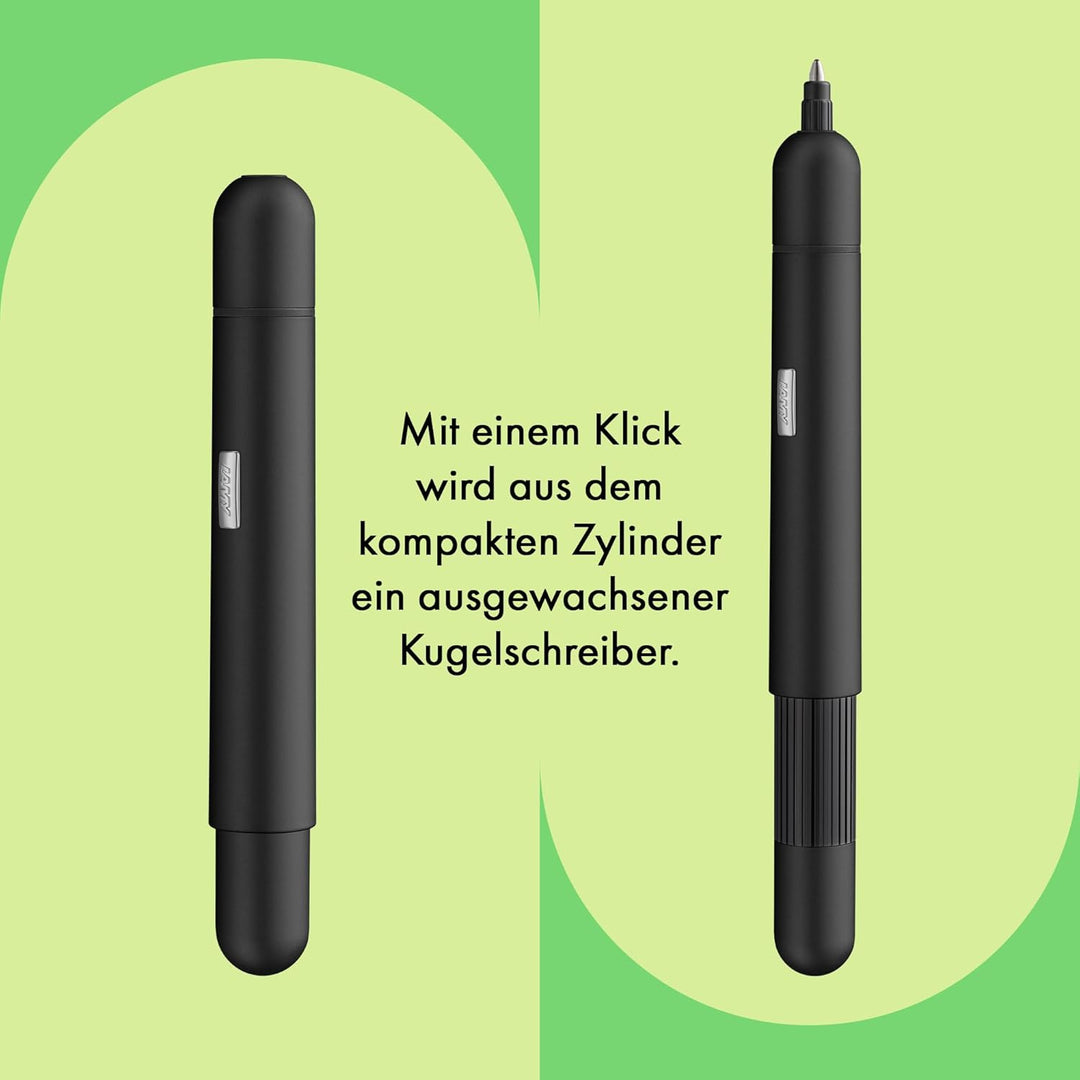 LAMY pico kleiner Taschen-Kugelschreiber 288 aus Metall im matten Lack-Finish in der Farbe schwarz m