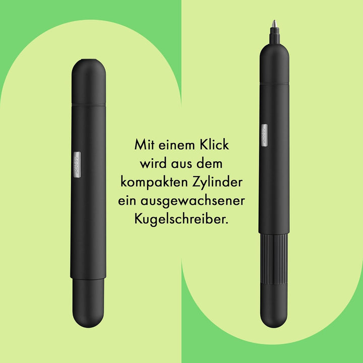 LAMY pico kleiner Taschen-Kugelschreiber 288 aus Metall im matten Lack-Finish in der Farbe schwarz m