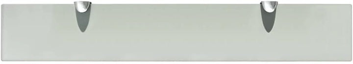 FIRBNUS 2 Stück Wall Shelf Regalbrett 60x10x0,8 cm Bad Regal Glas Schwebend für Wohnzimmer Badezimme