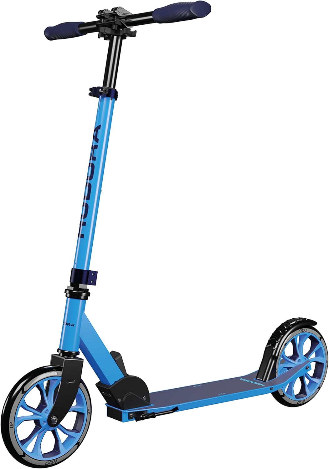 HUDORA Little BigWheel Scooter - Sicherer Aluminium-Roller für Kinder ab 3 Jahren - Höhenverstellbar