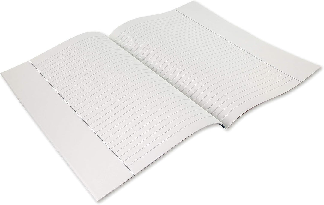 Stylex 29825-P25 - Schulheft, liniert, DIN A4, 16 Blatt mit 80 g/m² Grammatur, Aussenrand, 25 Stück