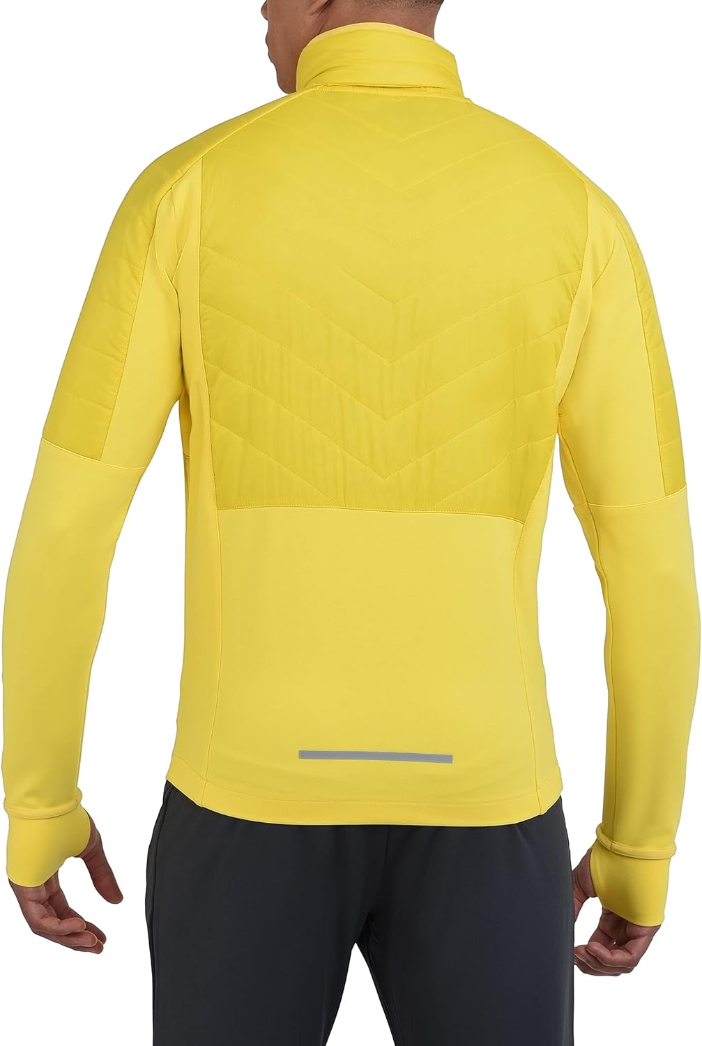 TCA Herren Excel Runner ganzjährige, leichte, wasserabweisende verstaubare Laufjacke S Gelb, S Gelb