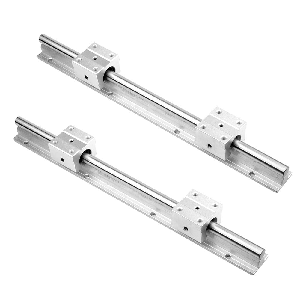 euroharry 2 x SBR12 1000mm 100cm Linearführung Gleitschiene Welle mit 4 x SBR12UU Lagerblock 3D Druc