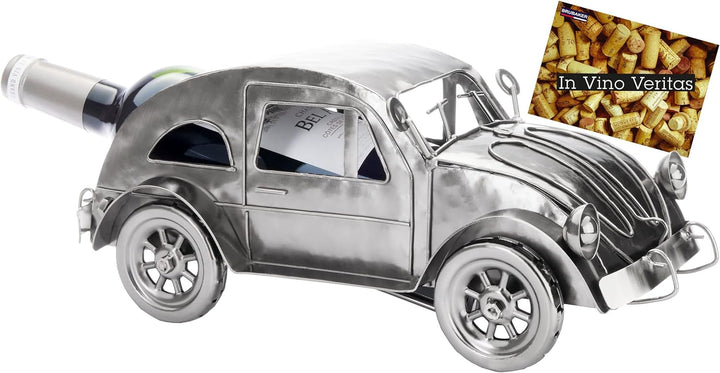 Brubaker Weinflaschenhalter Oldtimer - Metall Flaschenhalter Nostalgisches Auto - 32 cm Weinflaschen
