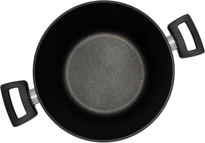 Eurolux Guss-Topf Set & Deckel Ø 28 cm - ca. 8,5 Liter - grosser hoher Universal-Koch-Topf Aluguss m