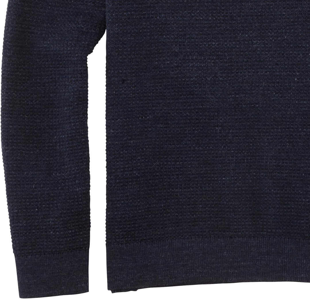 OLYMP Herren Strickpullover Casual Strick,Uni,Regular fit M Marine 18, M Marine 18