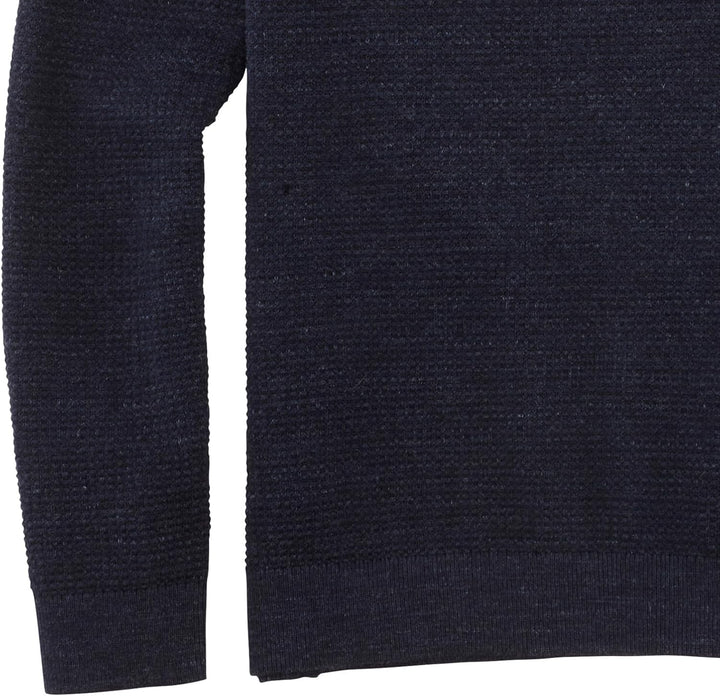 OLYMP Herren Strickpullover Casual Strick,Uni,Regular fit M Marine 18, M Marine 18