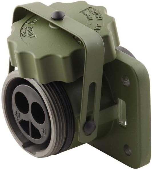 HELLA 8JB 001 935-031 Steckdose - Stecker: Crimpkontakt/Lötstiftkontakt - Aluminium - nato-oliv