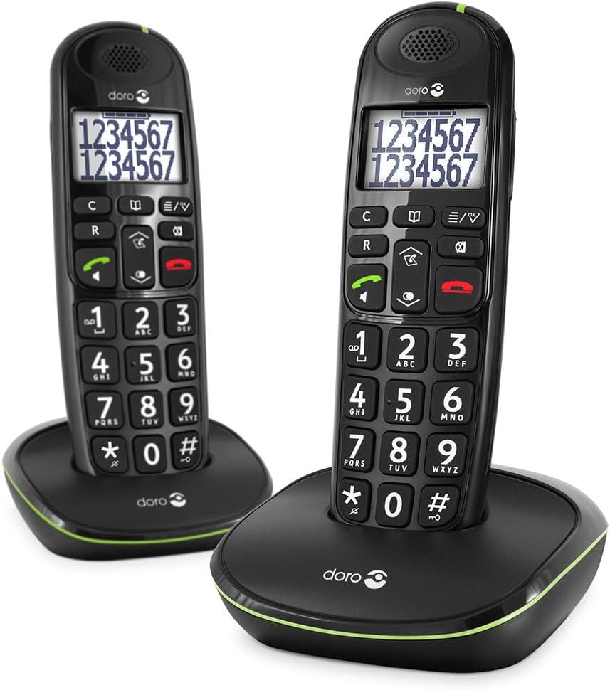 Doro 6219 Phone Easy 110 Duo Candy-Bar Schwarz, Schwarz