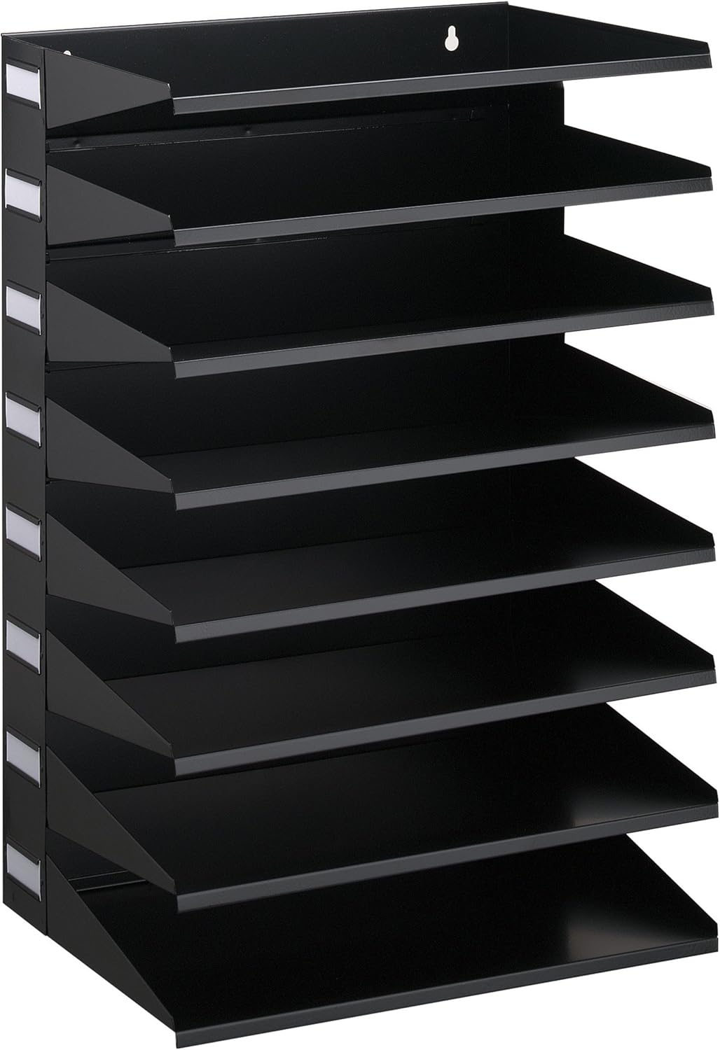 Durable Sortierreck (mit 8 Ablagefächern), für Tisch oder Wand, schwarz, 336101 Schwarz 8 Fächer, Sc