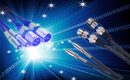 HTRUIYATY 2×XLR Männlich Kable Auf 2×Cinch Kabel RCA kable,Hochwertiger XLR-Stecker,XLR Mikrofon XLR