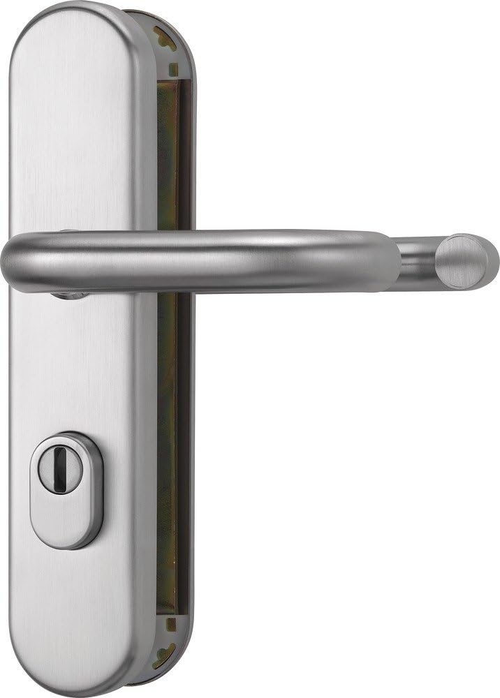 ABUS Tür-Schutzbeschlag KLZS714 ER, mit Zylinderschutz rund, edelstahl, 12231 Edelstahl Beidseitig D