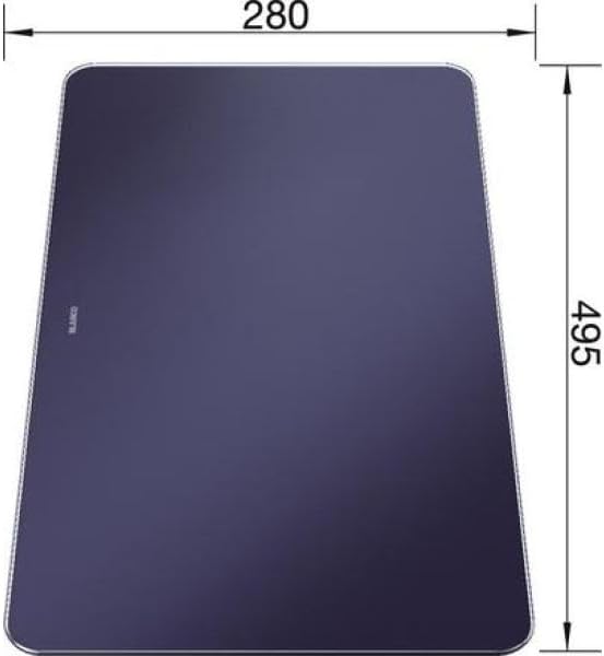 BLANCO 232846 Glas ANDANO XL Schneidbrett Schneidbrett Schneidbrett Schneidbrett, Schneidbrett Schne