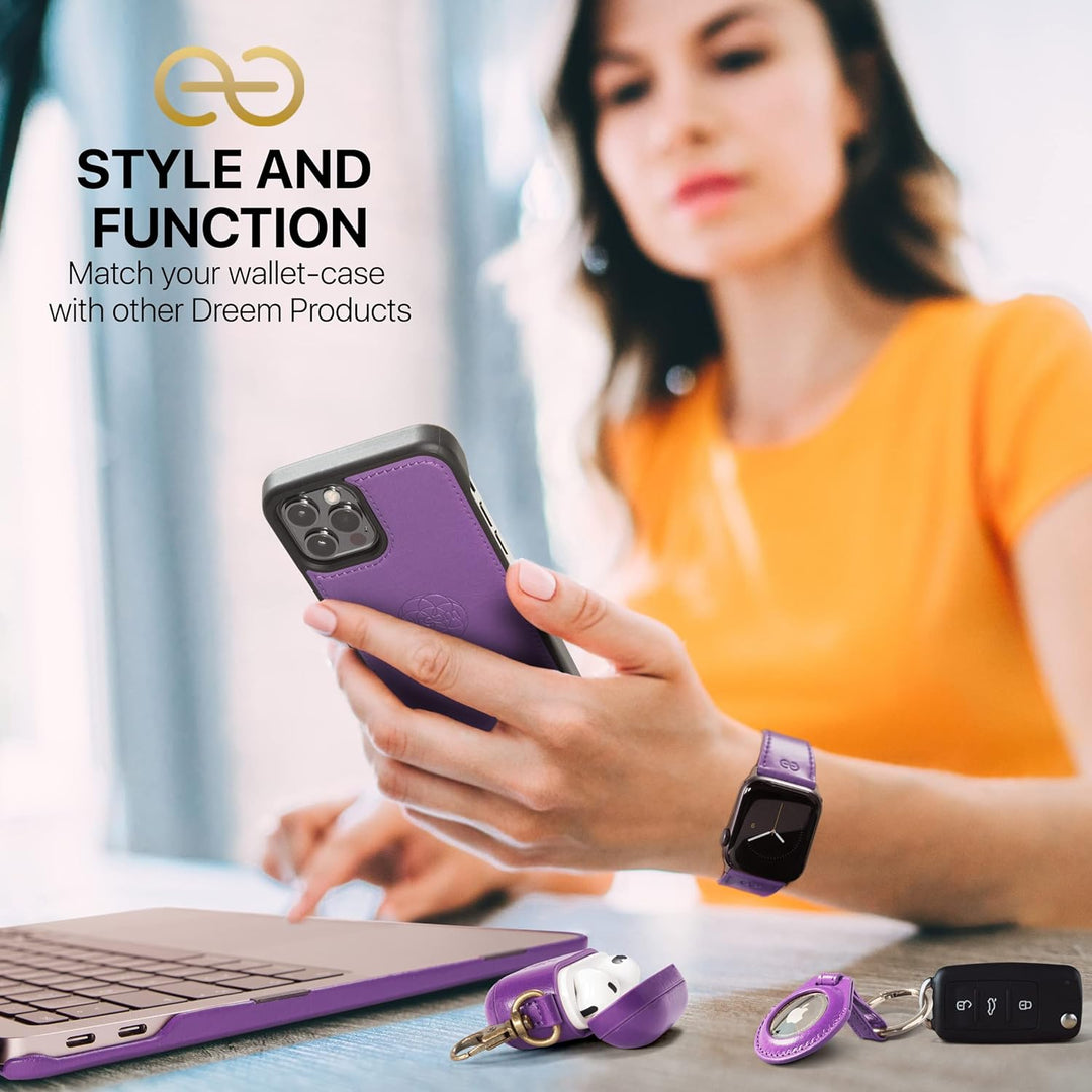 Dreem Fibonacci iPhone 14 Pro Geldbörsen-Hülle / 2-in-1 Stossfestes MagSafe Case und abnehmbares Lux