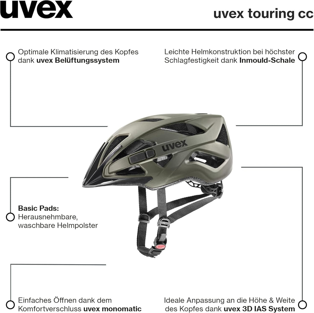 uvex touring cc - leichter Allround-Helm für Damen und Herren - individuelle Grössenanpassung - erwe