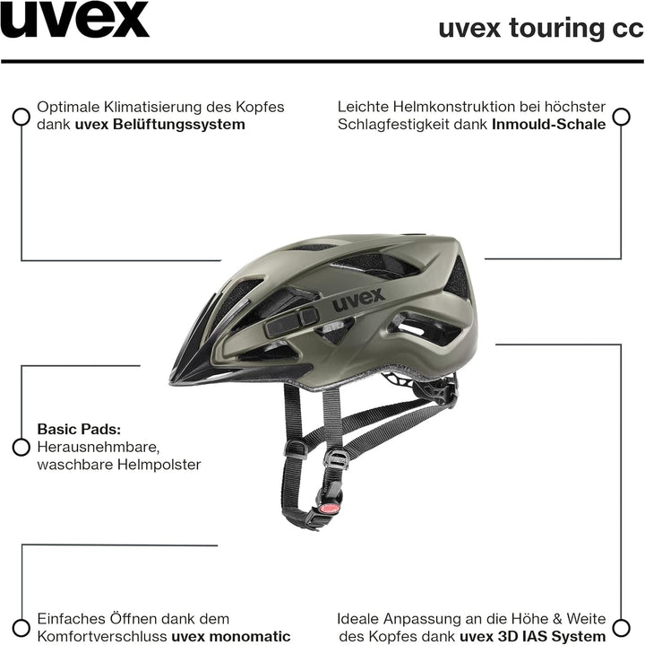 uvex touring cc - leichter Allround-Helm für Damen und Herren - individuelle Grössenanpassung - erwe