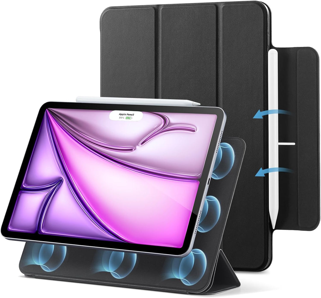 ESR Hülle für iPad Air 13 Zoll M2 (2024) und iPad Pro 12.9 (2022/2021/2020), Magnetbefestigung, dünn