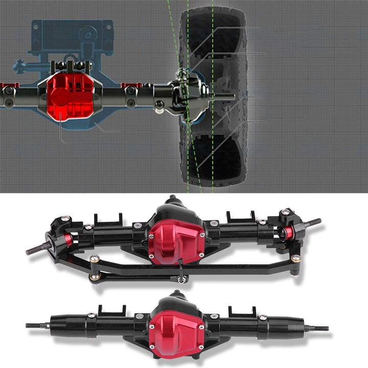 Dilwe Vordere Hinterachse Reifenantriebswelle für Axial SCX10 / D90 1/10 RC Auto