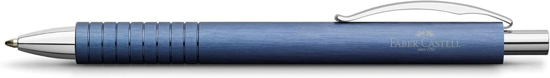 Faber-Castell 148426 - Kugelschreiber Essentio, Aluminium Blau, 1 Stück blau Kugelschreiber, blau Ku