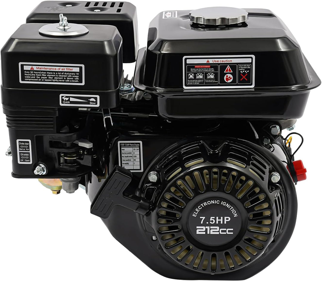 BJTDLLX 7.5 PS 210cc Benzinmotor Kartmotor Standmotor Antriebsmotor 4 Takt 3600 U/min Ersatzmotor 20