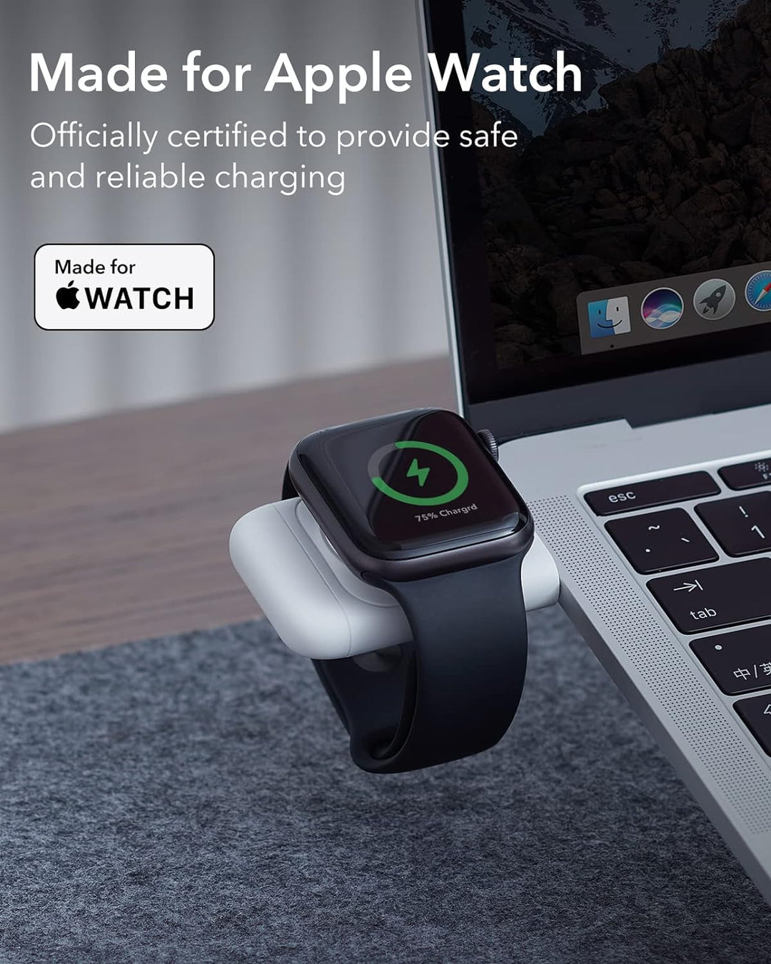 ESR Tragbares Ladegerät, Zertifiziert, klein & tragbar, Abdeckung, schnelle magnetische USB-C-Auflad