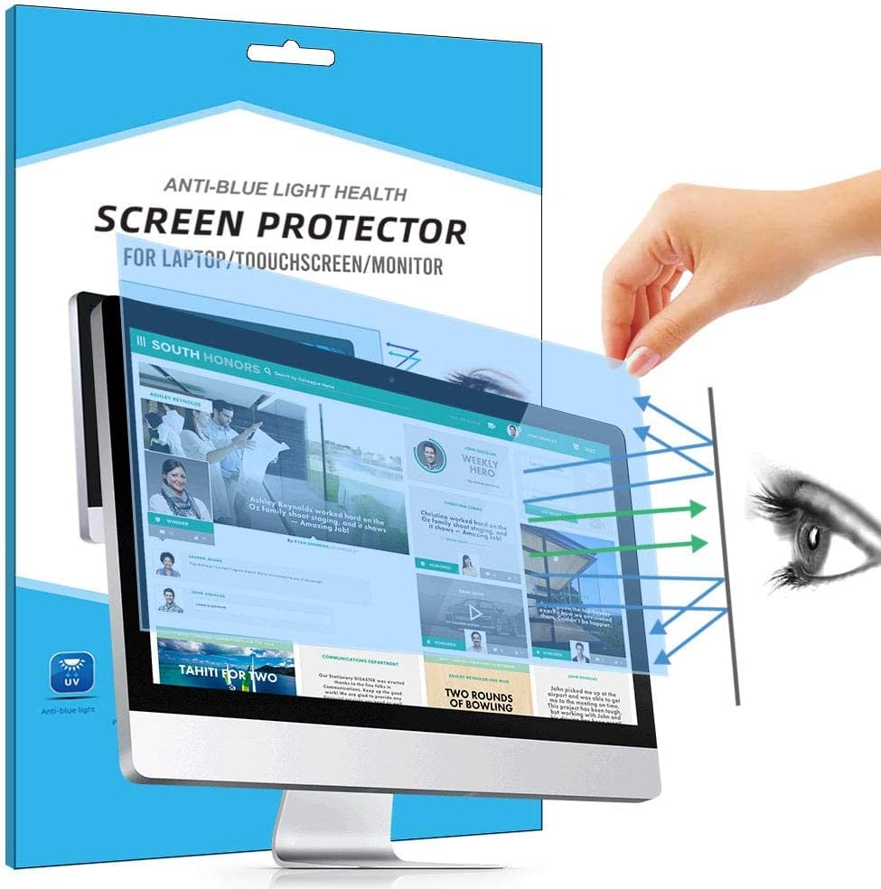 FiiMoo Abnehmbarer 21.5 Zoll Computer/Monitor Anti Blue Screen Protector, Premium Anti Blaulichtfilt