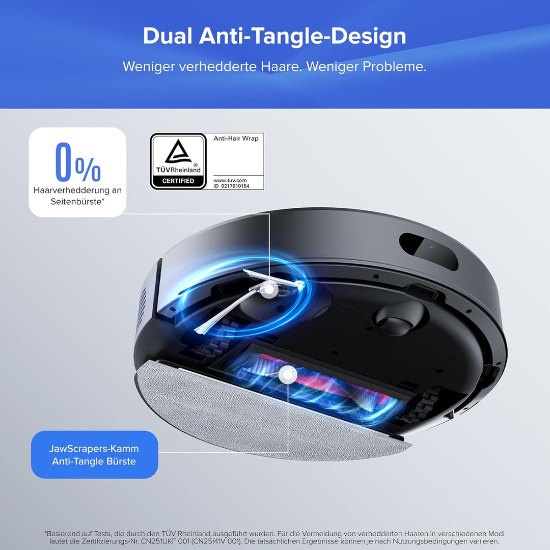 roborock Q7 L5+ Set Saugroboter mit Automatischer Staubentleerung, Dual Anti-Tangle System, 8.000 Pa