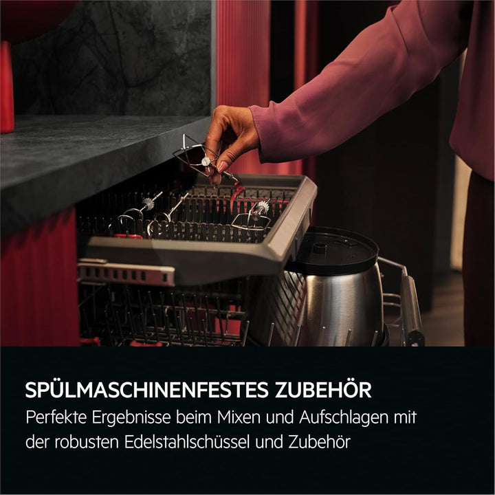 AEG Handmixer / 5 Geschwindigkeitsstufen / Turbo-Funktion für Höchstleistung / Auswurftaste / 2 Rühr