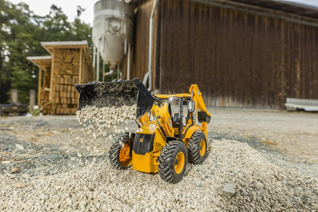 Carson 500907668 1:20 Baggerlader JCB 2.4G 100% RTR - Ferngesteuertes Baufahrzeug für Kinder ab 8 Ja