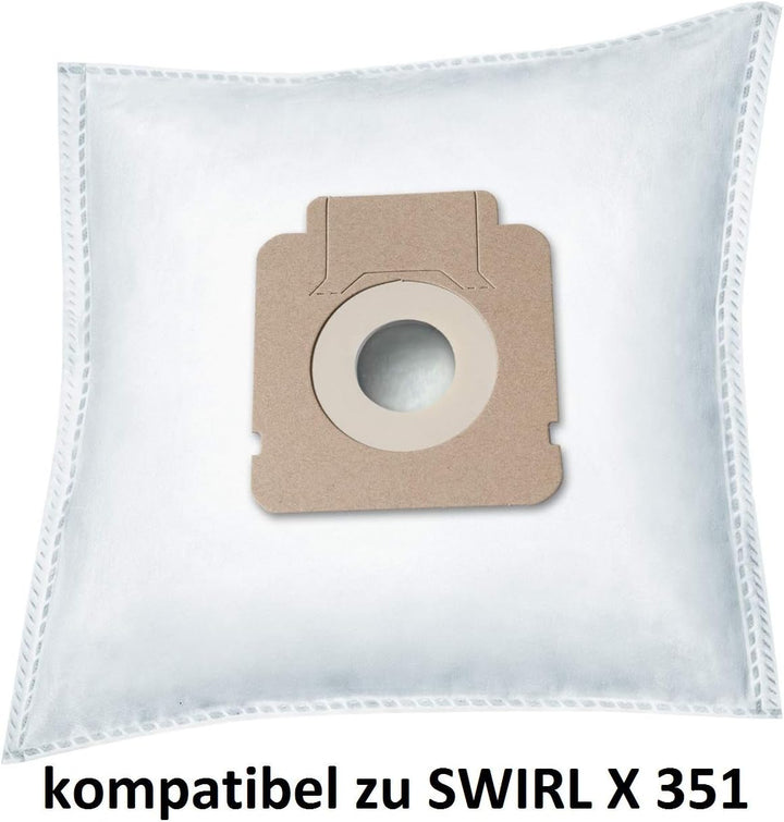 rs-products I 50x Staubsaugerbeutel kompatibel zu Swirl X351 / X 651, passend für Hoover Freespace,