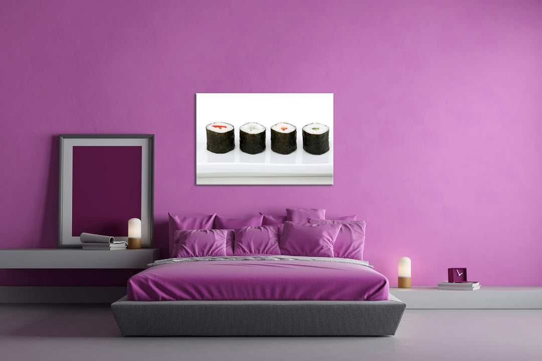 deyoli traditionell japanisches Sushi-Gericht Format: 120x80 als Leinwandbild, Motiv fertig gerahmt