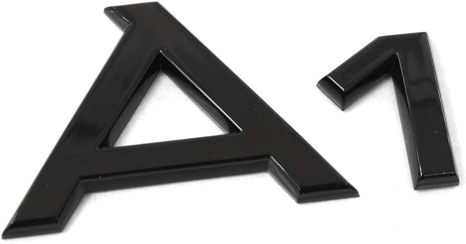 Audi 82A071803 Schriftzug A1 Logo schwarz Tuning Exclusive Black Edition Emblem selbstklebend