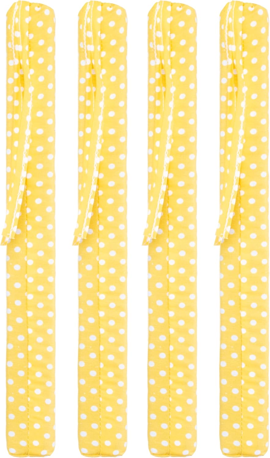 Brandsseller Sitzkissen Punkte 4er-Set ca. 40x40 cm mit Klettverschluss Stuhlauflage Sitzauflage 4 K