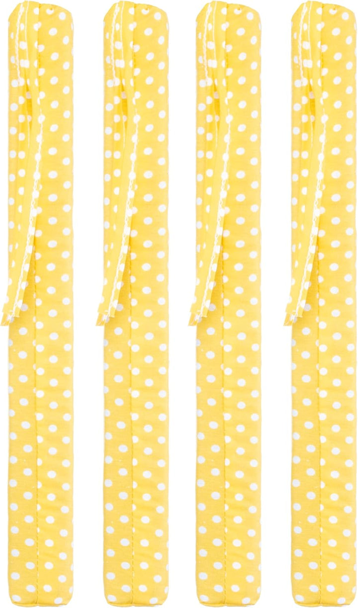 Brandsseller Sitzkissen Punkte 4er-Set ca. 40x40 cm mit Klettverschluss Stuhlauflage Sitzauflage 4 K