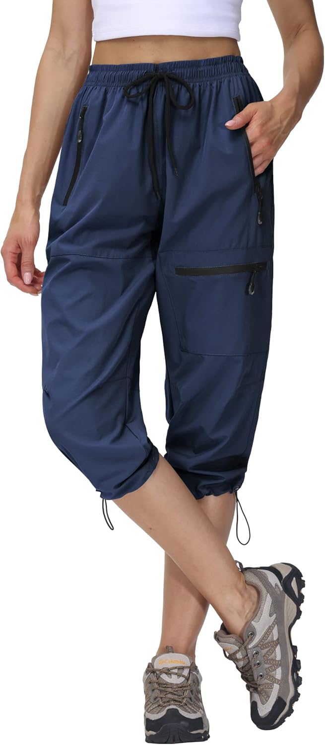 Butrends Wanderhose Damen schnelltrocknend Outdoorhose atmungsaktiv Anti-UV Cargohose Verschleissfes