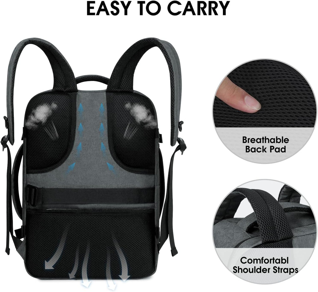 WANDF Handgepäck Rucksack 55x40x20cm / 45x36x20cm für Easyjet Airlines, Untersitz-Reise-Handgepäck-T
