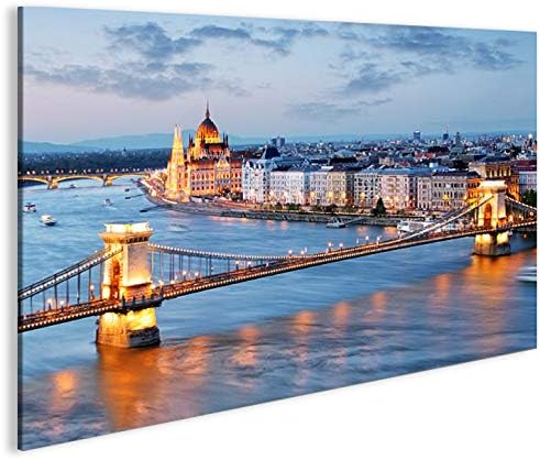 islandburner Bild Bilder auf Leinwand Budapest 1p XXL Poster Leinwandbild Wandbild Art up Your Life