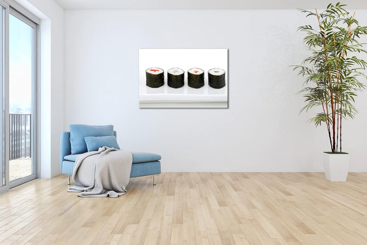 deyoli traditionell japanisches Sushi-Gericht Format: 120x80 als Leinwandbild, Motiv fertig gerahmt