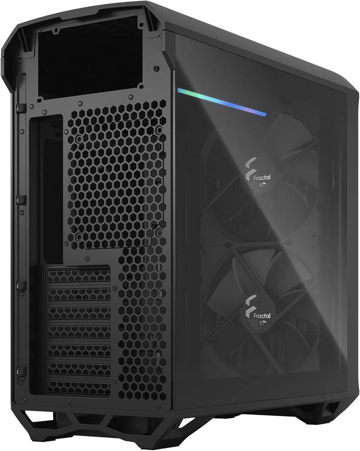Fractal Design Torrent Compact Black - Dark Tint Tempered Glass Side Panels - Open Grille for Maximu