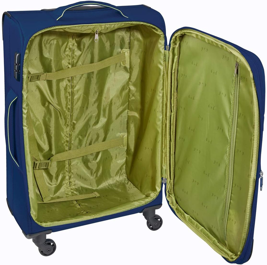 Bowatex Trolley Leicht gross 77 cm Stoff Rollen Koffer 120 Liter Schwarz