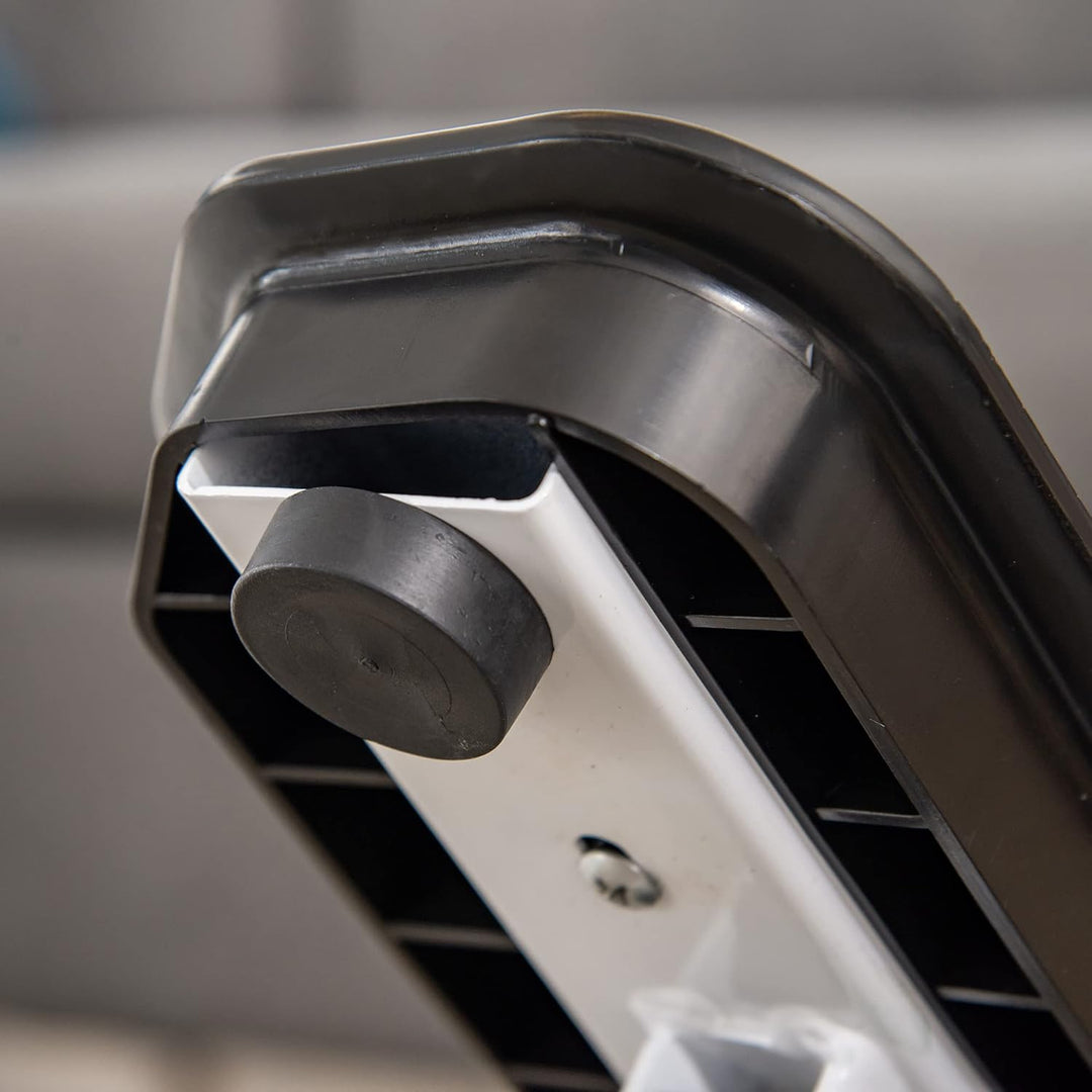 HOMCOM Mini Stepper Minifahrrad Fitness Heimtrainer LCD-Bildschirm mit Zwei grossen Pedalen Metall A