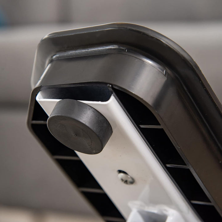 HOMCOM Mini Stepper Minifahrrad Fitness Heimtrainer LCD-Bildschirm mit Zwei grossen Pedalen Metall A