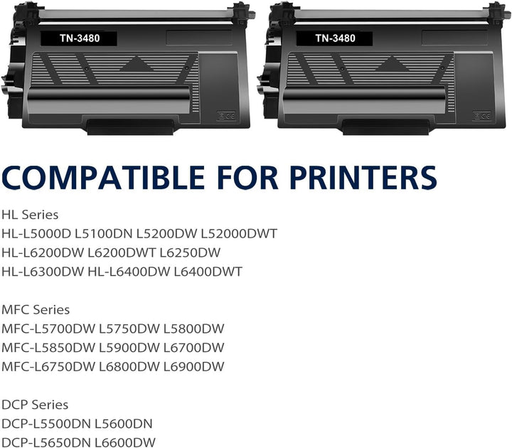 TN3480 Toner Kompatibel für Brother TN-3480 für Brother HL-L5100DN MFC-L5750DW Toner TN 3480 MFC-L57