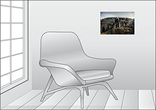 Premium Textil-Leinwand 45 x 30 cm Quer-Format Burg Eltz | Wandbild, HD-Bild auf Keilrahmen, Fertigb