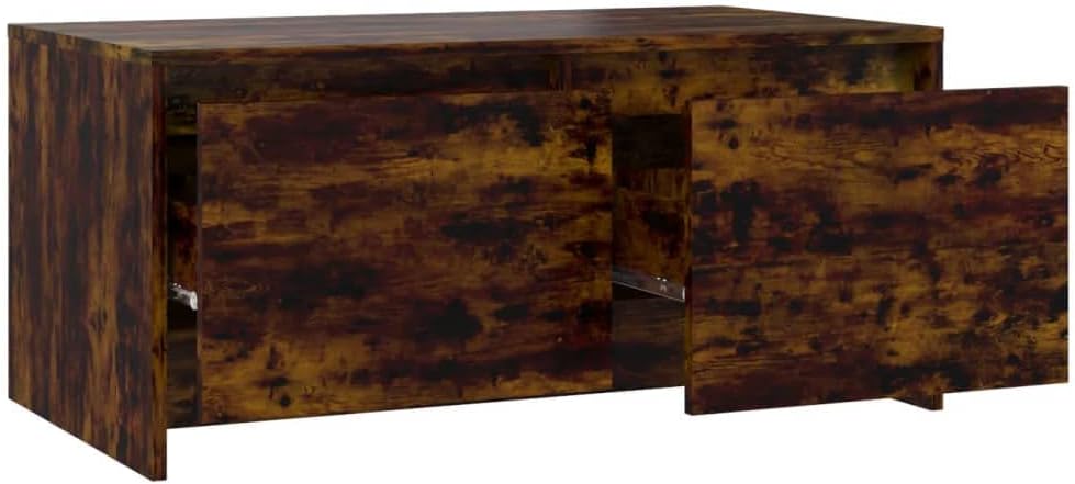 FIRBNUS Beistelltisch Couch 90x50x41,5 cm Wohnzimmertisch Holz Sofa Tisch Modern Stilvollen Kleiner