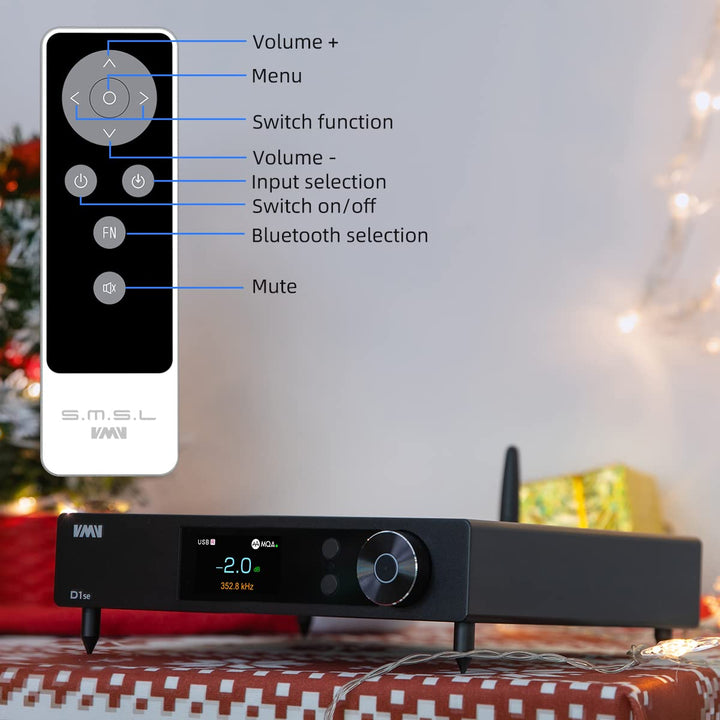 S.M.S.L VMV D1se2 High Resolution Audio DAC,Chip ES9039MSPRO,MQA Decoding,MQA-CD,XMOS XU-316,PCM Unt