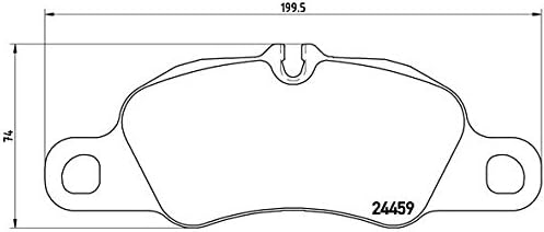 Brembo P 65 018 Bremsbelagsatz, Scheibenbremse - (4-teilig)