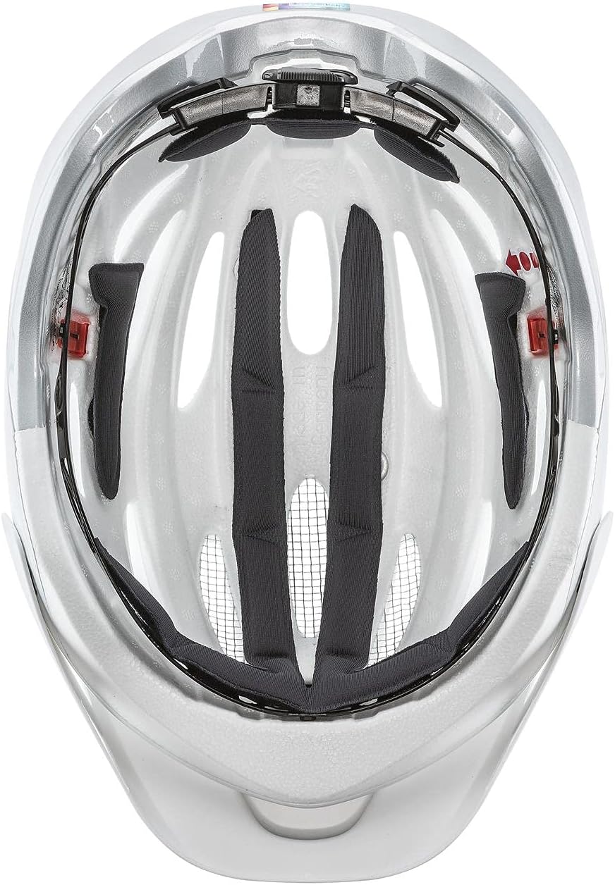 uvex True Fahrradhelm - White-Silver white-silver 55-58 cm Single, white-silver 55-58 cm Single