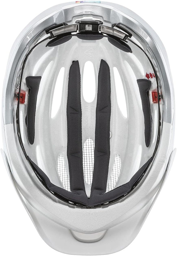 uvex True Fahrradhelm - White-Silver white-silver 55-58 cm Single, white-silver 55-58 cm Single